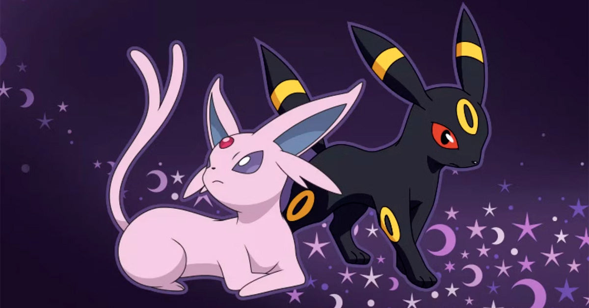 Espeon e Umbreon, il sole e la luna del 30° Anniversario: lore, carte e la lezione della Moonbreon